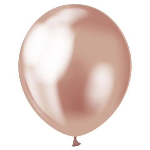 Balon gumowy platynowe różowo-złote różowy metaliczny 12cal Godan (CB-7LRZ)