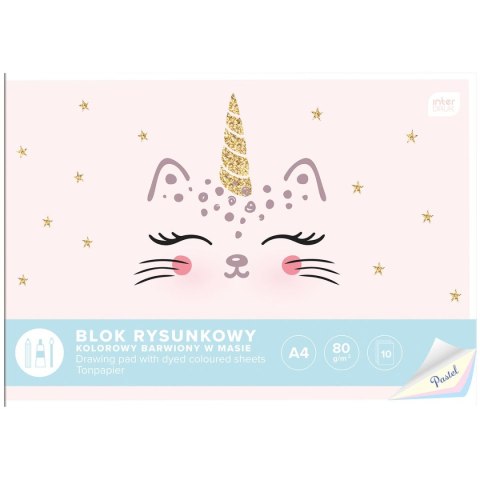 Blok rysunkowy bloki A4 mix 80g 10k Interdruk (5902277294180)