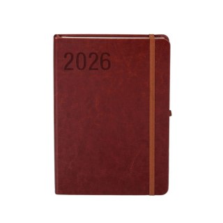 Kalendarz książkowy (terminarz) 2026 FORMALIZM TDW A4 Antra (BRĄZOWY)