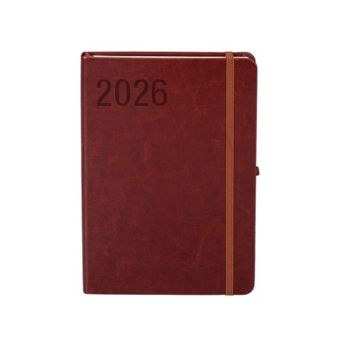 Kalendarz książkowy (terminarz) 2026 FORMALIZM TDW A4 Antra (BRĄZOWY)