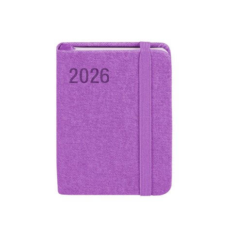 Kalendarz książkowy (terminarz) FIOLETOWY AVANGARDA A7 Antra (2026)