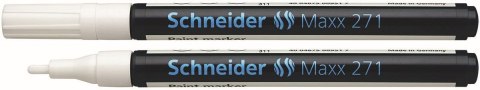 Marker olejowy Max 271 wkład biały 1,0-2,0mm okrągła końcówka Schneider (SR127149)