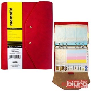 Organizer B6 Budżetownik NABUK czerwona Antra