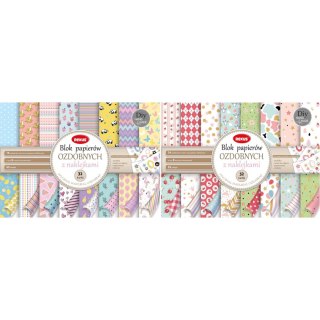 Papier ozdobny A4 Blok do scrapbookingu mix [mm:] 295x210 Rexus (100648)