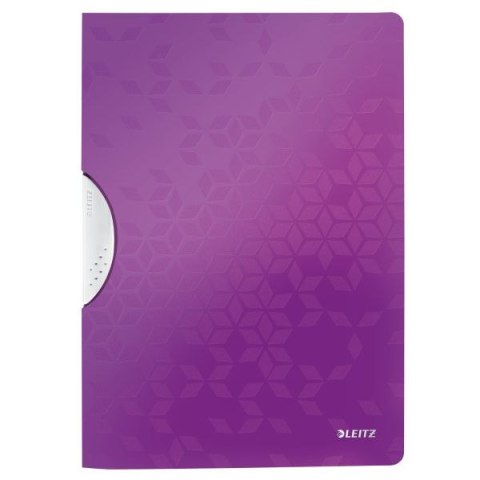 Skoroszyt A4 Wow fioletowy polipropylen PP 80g Leitz (41850062)