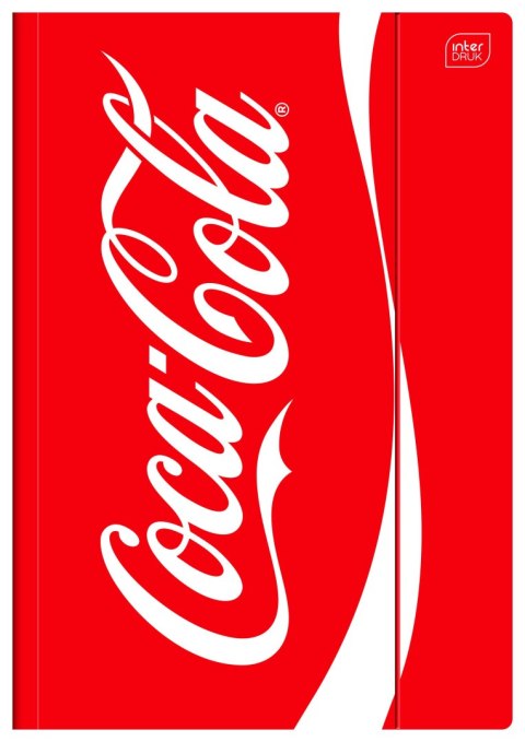 Teczka kartonowa na gumkę COCA COLA MAT+UV A4 mix Interdruk