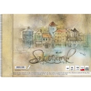 Blok artystyczny A4 90g 100k Kreska