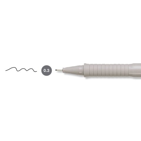 Cienkopis kreślarski Ecco Pigment wkład czarny 0,3mm 1kol. Faber Castell (FC166399)