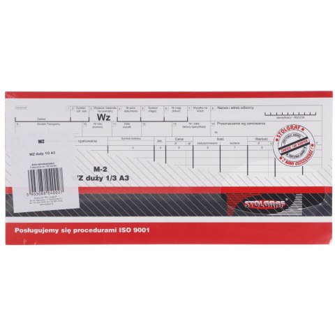 Druk samokopiujący 1/3 A3 WZ duży 1/3 A3 100k. Stolgraf (M2)
