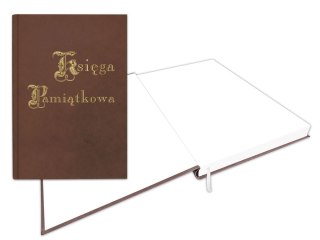 Kronika księga pamiatkowa złocona brązowy 144k. [mm:] 220x307 Warta (319-048)