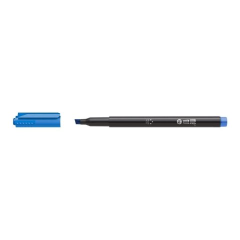 Marker permanentny niebieski wkład niebieski 1-3mm ścięta końcówka Memobe (MM253-03)