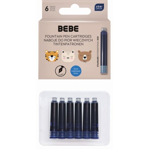 Naboje krótkie niebieskie Bebe (6 szt)