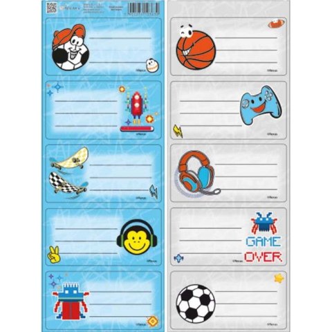 Naklejka na zeszyt Chlopiec Beniamin