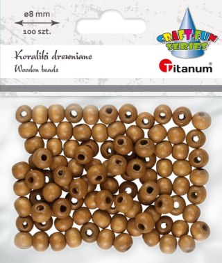 Ozdoba drewniana Craft-Fun Series Korale drewniane w kolorze ciemnobrązowym Titanum (25KBZ005)