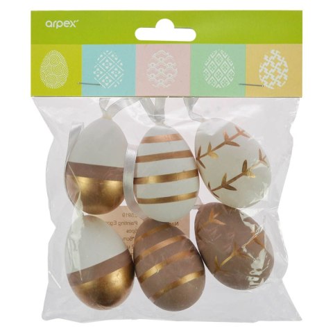 Ozdoba wielkanocna Pisanki glamour (6 szt.) Arpex (YP7613)