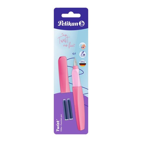 Pióro wieczne Twist P457 + 2 naboje Berry Pink Pelikan (300010116)