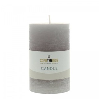 Świeca pieńkowa 6,3X10cm w kolorze Grey szara śr. 60mm Pavoncella (8720935401391)