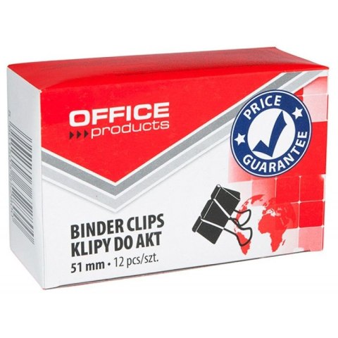 Klipy 51mm czarny Office Products (18095119-05)