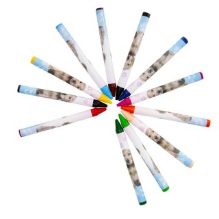 Kredki świecowe Kitty 12 kol. Starpak (532174)