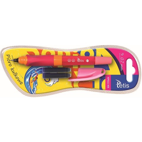 Pióro kulkowe na naboje wkład niebieski 0,7mm Tetis (KP511-NR)