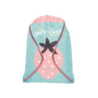 Plecak (worek) na sznurkach dziewczynka niebieski Rexus