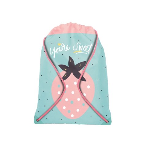 Plecak (worek) na sznurkach dziewczynka niebieski Rexus