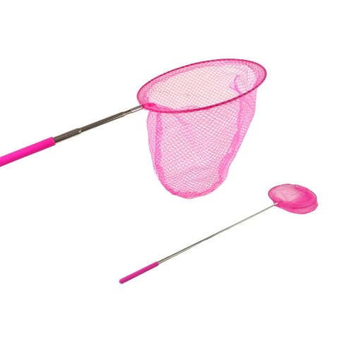 Siatka na motyle Owady Składana Teleskopowa 85 cm Różowa Lean (15098)