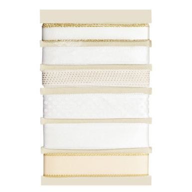 Tasiemka zestaw kremowy 6x1,5 kremowy Argo (254032)