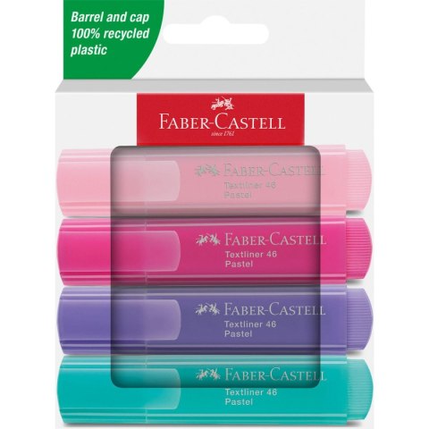 Zakreślacz 4 kol. wkład mix Faber Castell (254654 FC)