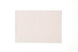 Cyfry samoprzylepne białe Farro