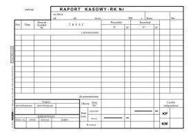 Druk samokopiujący A5 raport kasowy A5 100k. Stolgraf (K8)