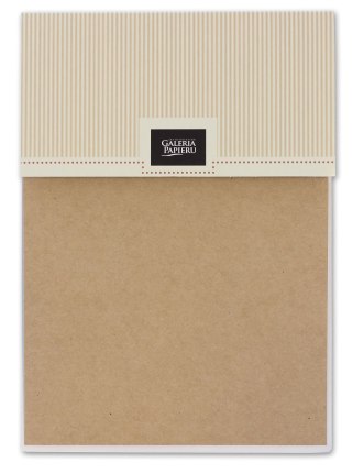 Etykieta samoprzylepna A5 papier kraftowy naturalny Galeria Papieru (254008)