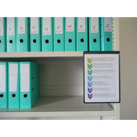 Magnetyczny panel prezentacyjny A4 Tarifold 5 szt. kolor czarny