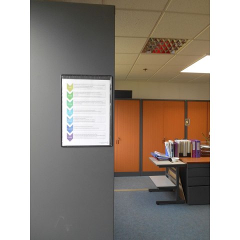 Magnetyczny panel prezentacyjny A4 Tarifold 5 szt. kolor czarny