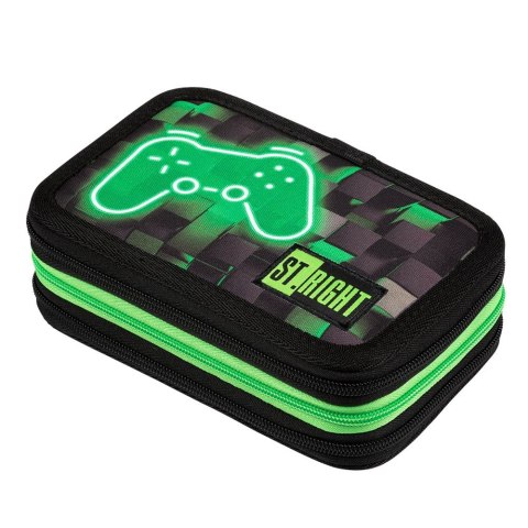 Piórnik Potrójny DARK GAME z wyposażeniem z wyposażeniem St.Right (5903235653926)
