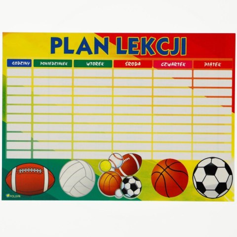 Plan lekcji A5 Polsyr