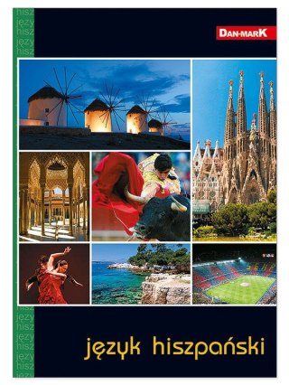 Brulion tematyczny A5 hiszpański 80k. krata Dan-Mark