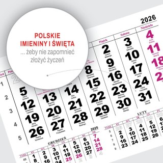 Kalendarz ścienny JEDNODZIELNY PIES A4 210mm x 295mm Press