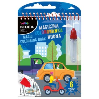 Kolorowanka Pojazdy MAGICZNA WIELORAZOWA KOLOROWANKA WODNA Derform (MWKWOKA)