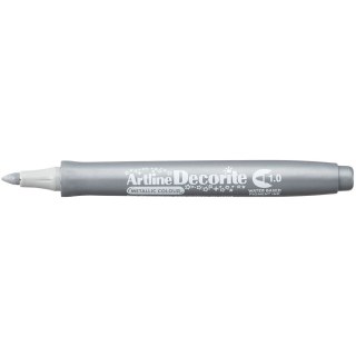 Marker permanentny metaliczny decorite wkład srebrny 1,0mm pędzelek końcówka Artline (AR-033 9 8)