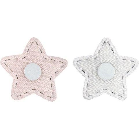 Ozdoba materiałowa Craft-Fun Series samoprzylepna srebrne gwiazdki Titanum (BJ25042713)