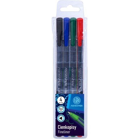Cienkopis trójkątne wkład mix 0,4mm 4kol. Astrapen (202023001)