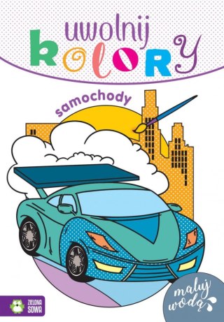 Książeczka edukacyjna Uwolnij kolory. Samochody Zielona Sowa