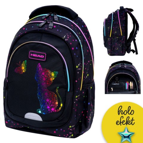 Plecak Golden Effect Rainbow Kitty Head (502025032)