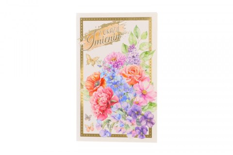 Kartka składana Imieniny Art Nuvo (5905771370398)