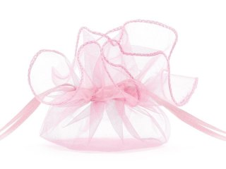 Organza Woreczki z organzy, różowy, 25cm, 10 szt. różowa Partydeco (WRG6-081-10)