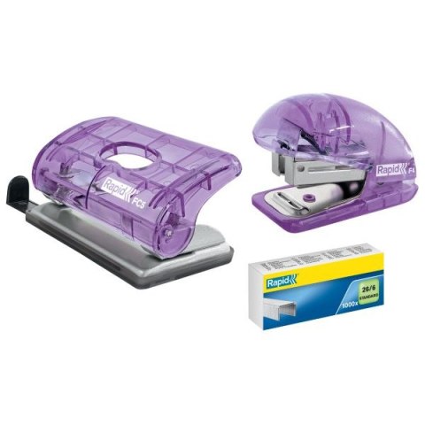 Zszywacz Colour Breeze F4 lawendowy 10k (5001532) Rapid