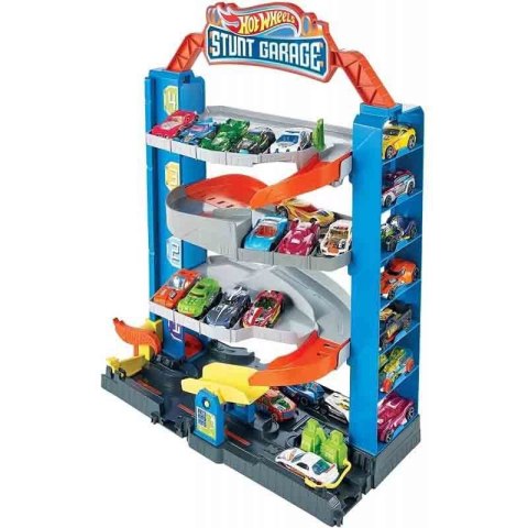 Garaż Przenośny garaż z windą STUNT GARAGE Hot Wheels (GNL70)
