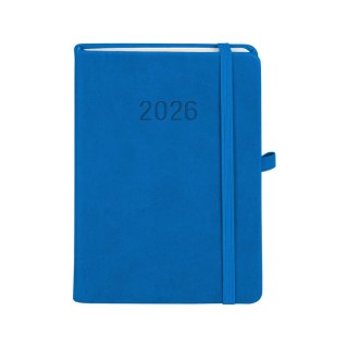 Kalendarz książkowy (terminarz) 2026 MEMOFIX TDW B6 Antra (NIEBIESKI)