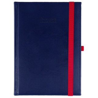 Kalendarz nauczyciela książkowy (terminarz) GRANATOWY NEBRASKA Z GUMKĄ A5 Wydawnictwo Wokół Nas (A5DN074B)